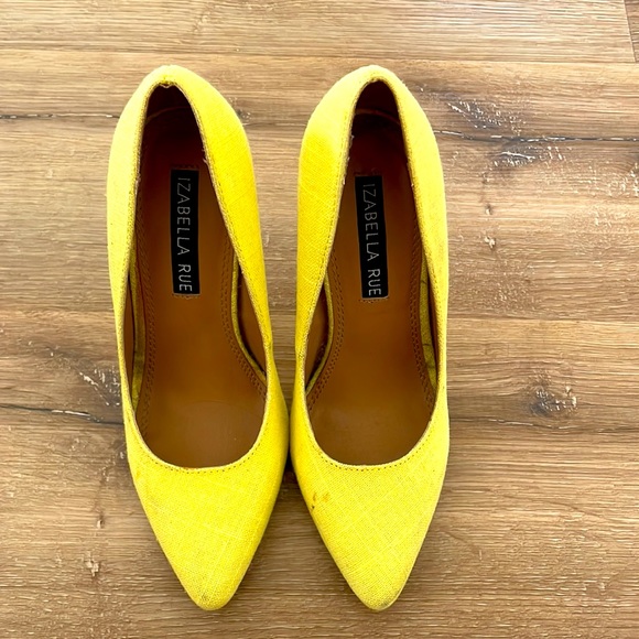 yellow heels size 5